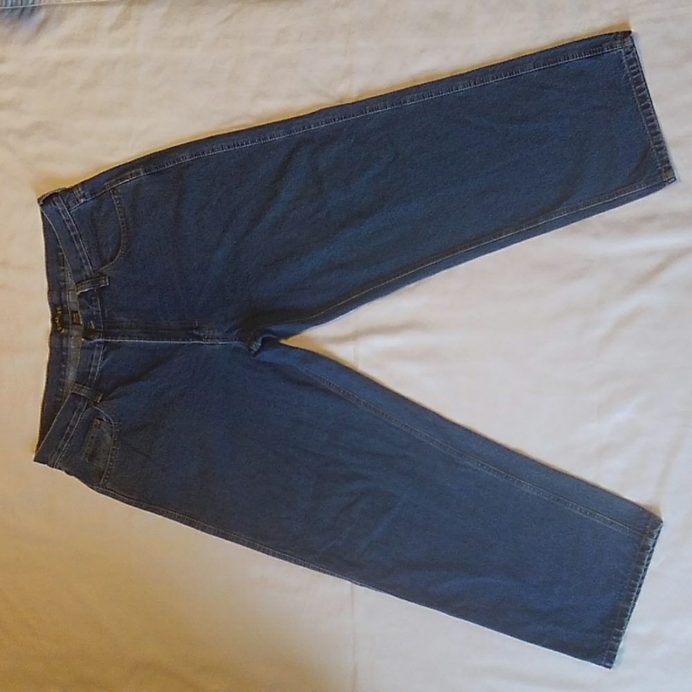 Stanley Straight Leg Denim Blue Jeans 38/30 EUC